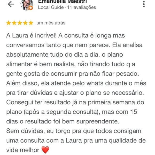 Nutricionista Laura Nazari