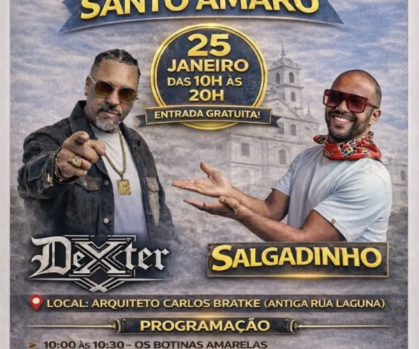 SHOW GRATUITO – 25/JAN – São Paulo & Santo Amaro