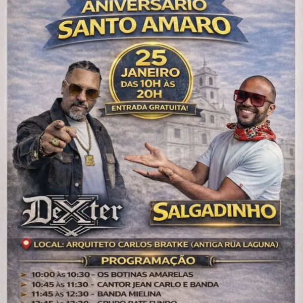 SHOW GRATUITO – 25/JAN – São Paulo & Santo Amaro